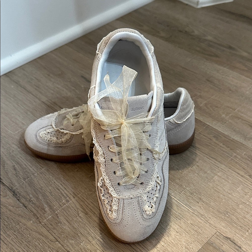 Alohas Tb.490 Rife Crochet Leather Women's Sneakers - Picture 6 of 7